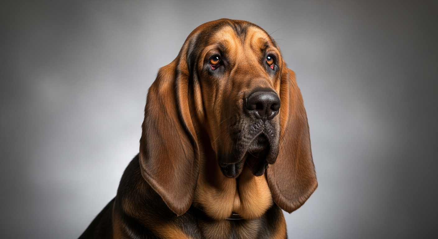 Illustrative image of a Bloodhound dog
