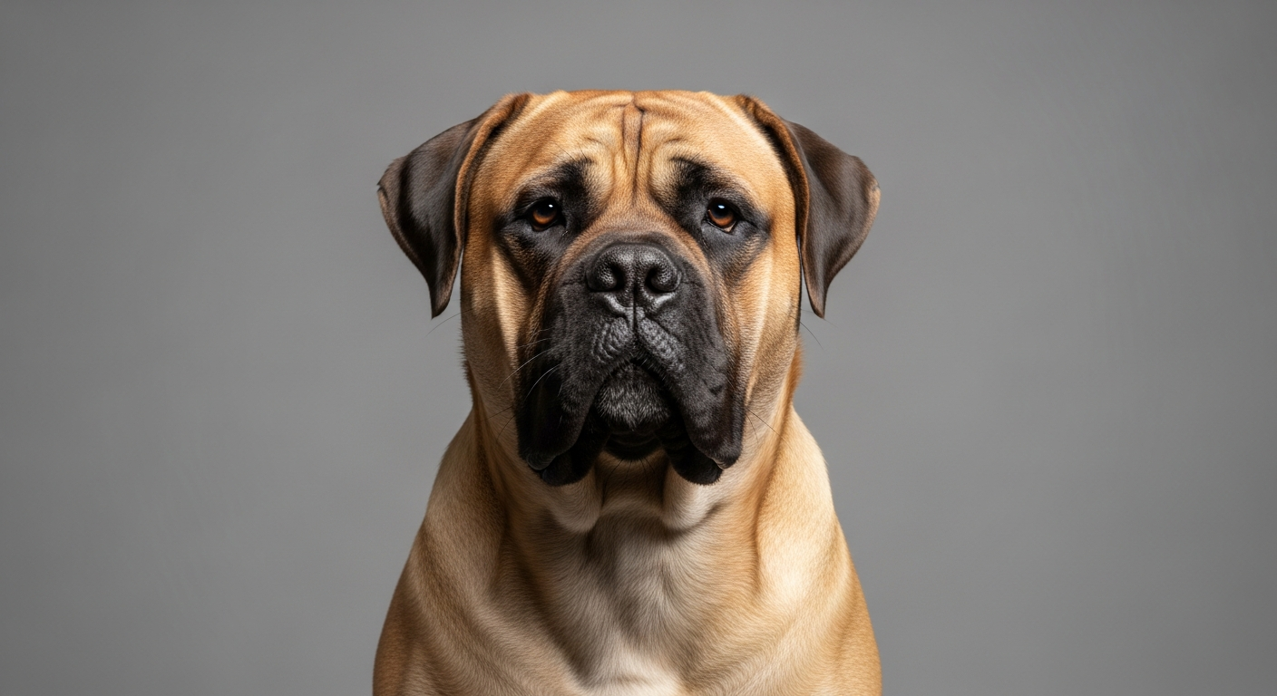 Illustrative image of a Bullmastiff dog