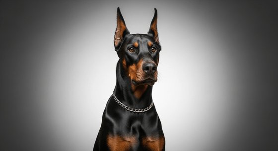 Illustrative image of a Doberman Pinscher dog