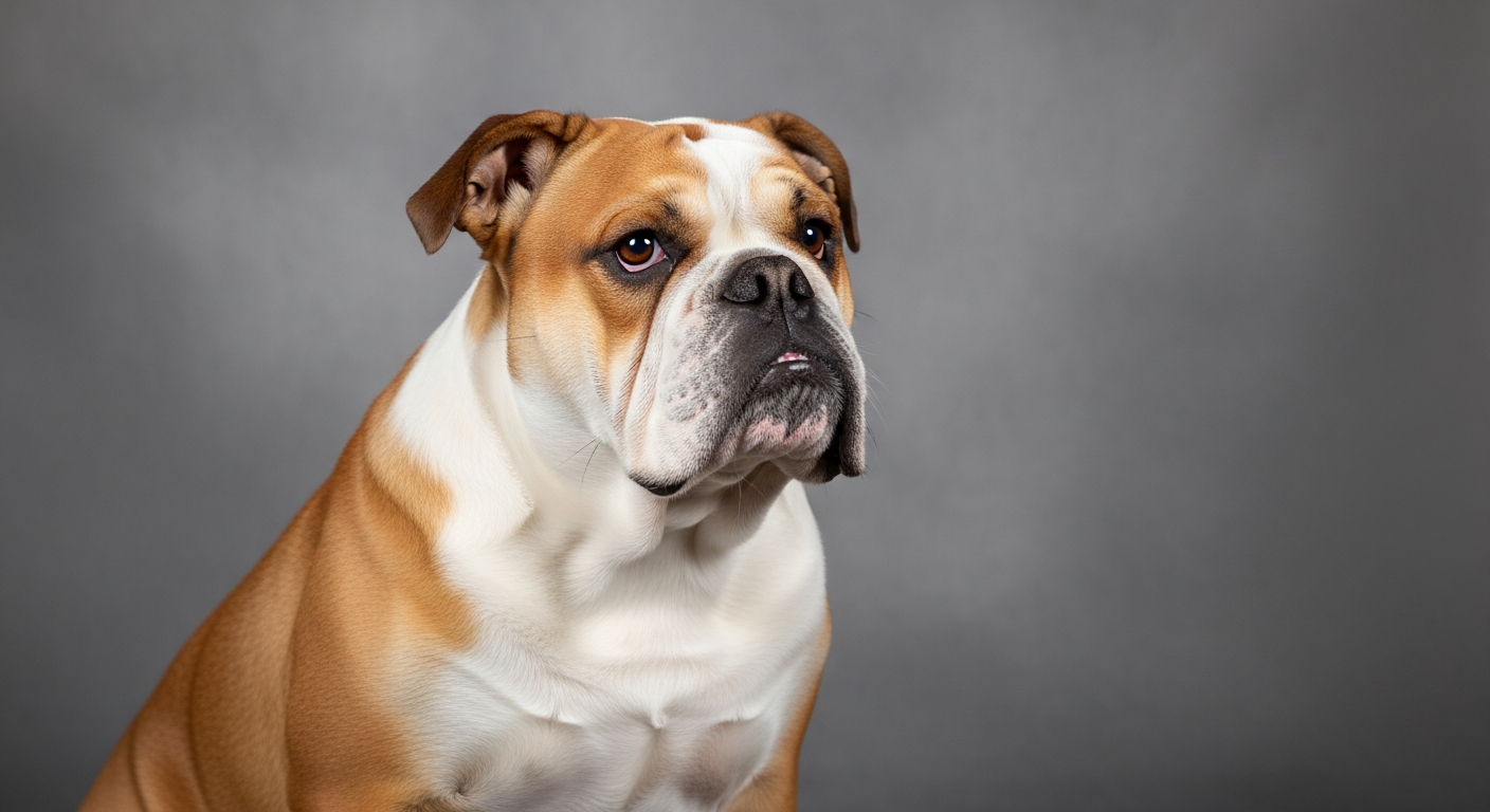 Illustrative image of a English Bulldog dog