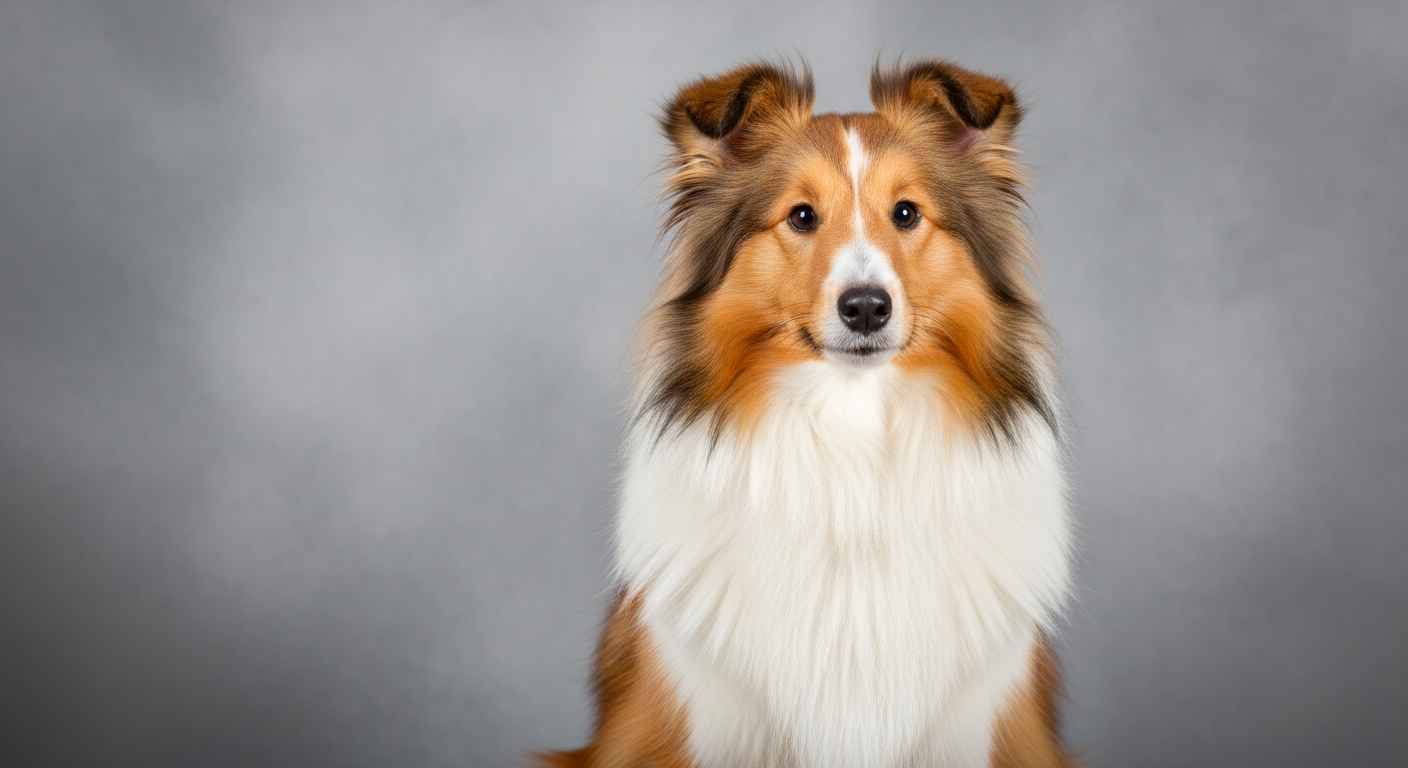 Illustrative image of a Shetland Sheepdog dog